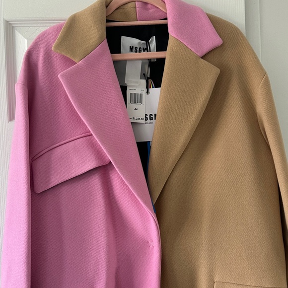 MSGM exquisite Pink and Tan Coat - Picture 3 of 16